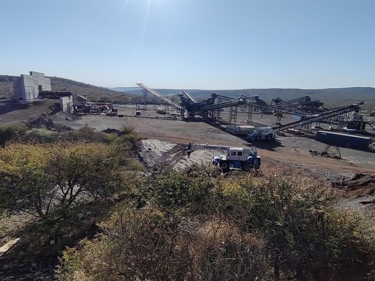 Mineral processing supply support